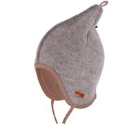 Fleece Mütze doppellagig grau 43