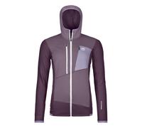 Fleece Ortovox FLEECE GRID HOODY W (wild dark berry) Women XL