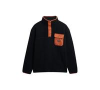 Fleece-Pullover mit Druckknopfkragen Superdry Fuji Blau 2XL