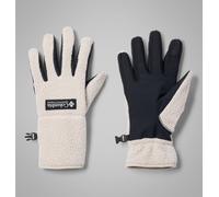Fleecehandschuhe COLUMBIA "Helvetia II Sherpa Glove W", Damen, Gr. M (38/40), weiß (schwarz stone), Fleece;Softshell, Materialmix, unifarben, Handschuhe, Touchscreen-kompatible Fingerspitzen, wasserab
