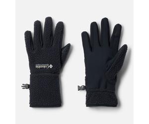 Fleecehandschuhe COLUMBIA "Helvetia II Sherpa Glove W", Damen, Gr. XL, schwarz, Fleece;Softshell, Materialmix, Handschuhe, Mix aus Fleece und Softshell, touchscreen-kompatible Fingerspitzen (94429836-