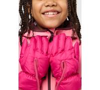 Fleecehandschuhe JACK WOLFSKIN "EASY ENTRY GLOVE K", Damen, Gr. 116, pink (schwarz, fuchsia), Obermaterial: 100% Polyester. Futter: 100% Polyester, Handschuhe Fleecehandschuhe (64833451-116)