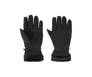 Fleecehandschuhe JACK WOLFSKIN "HIGHLOFT GLOVE W", Damen, Gr. L (42/44), schwarz, Materialmix, Handschuhe, Handschuhe, warm, touchscreen-kompatibel (78243754-L) schwarz