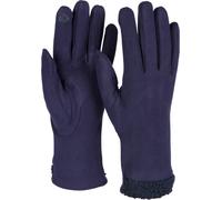 Fleecehandschuhe STYLEBREAKER "Touchscreen Handschuhe Teddyfell", Damen, blau (dunkelblau), Obermaterial: 50% Viskose CV. 50% Polyester PES., Modisch, Handschuhe (58612456-0) dunkelblau