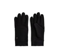 Fleecehandschuhe TOMMY HILFIGER "CORP TECH GLOVES", Herren, Gr. S/M, schwarz, Web, Materialmix, unifarben, Handschuhe, Regular fit (31832211-S) schwarz