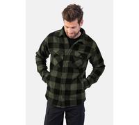 Fleecehemd HERO BY JOHN MEDOOX "HENDRIX Fleecehemd", Herren, Gr. XL, US-Größen, grün (grün check), Fleece, 100% Polyester, regular fit, Hemden, Regular Fit Casual Fleece für Herren (82833130-XL) grün 