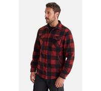 Fleecehemd HERO BY JOHN MEDOOX "HENDRIX Fleecehemd", Herren, Gr. XXL, US-Größen, rot (rot check), Fleece, 100% Polyester, regular fit, Hemden, Regular Fit Casual Fleece für Herren (41324938-XXL) rot c