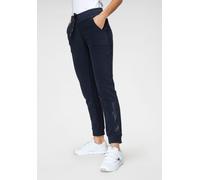 Fleecehose KANGAROOS, Damen, Gr. 50, N-Gr, blau (marine), Fleece, Obermaterial: 100% Polyester, bedruckt, unifarben, bequem 7/8-Länge, Hosen Relaxhose Schlupfhose Haushose Loungehose Jogger-Pants, mit