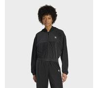 Fleecejacke ADIDAS ORIGINALS "ESSENTIALS CHENILE ORIGINALS", Damen, Gr. L, schwarz, Obermaterial: 70% Baumwolle, 30% Polyester, Jacken Fleecejacke (41316940-L) schwarz