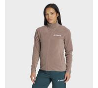 Fleecejacke ADIDAS TERREX "W MT ESS FZ FL", Damen, Gr. L, trabrn, Obermaterial: 100% Polyester, normal, Jacken Fleecejacke (22911207-L) trabrn