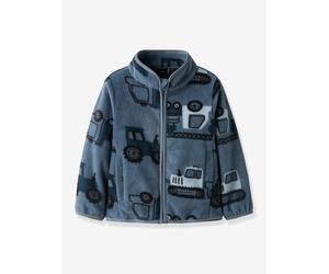 Fleecejacke Baufahrzeuge Jungen NAME IT grau Gr. 110