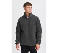 Fleecejacke BLEND "BHLaursus", Herren, Gr. XL, forged iron, 100% Polyester, unifarben, Basic, regular fit normal, normaler offener Saum, Jacken Fleecejacke, Kuschelige Teddyjacke mit Taschen (49777018