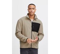 Fleecejacke BLEND "BHSweatshirt", Herren, Gr. S, crockery, 100% Polyester, unifarben, regular fit normal, elastischer Bund, Jacken Fleecejacke, Kuschelige Teddyjacke (76368801-S) crockery