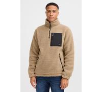 Fleecejacke BLEND "BHTotto", Herren, Gr. L, dune, 100% Polyester, unifarben, Basic, normal normal, normaler offener Saum, Jacken Fleecejacke, Lässiger Troyer in Teddy-Optik (78804254-L) dune