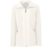 Fleecejacke CASUAL LOOKS, Damen, Gr. 44, beige (ecru), 100% Polyester, unifarben, figurumspielend, Jacken Fleecejacke (814284-44) ecru