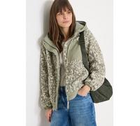 Fleecejacke CECIL, Damen, Gr. XS (36), chlorella grün, Web, Obermaterial: 100% Polyester. Futter: 100% Polyester. Wattierung: 100% Polyester, lässig geschnitten hüftbedeckend, Rundhals, elastischer Bu