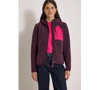 Fleecejacke CECIL, Damen, Gr. XS (36), lila (berry rot), Stoff, Obermaterial: 100% Polyester. Obermaterial 2: 100% Polyester, unifarben, comfort fit normal, ohne Ausschnitt, Bündchen, Jacken Fleecejac