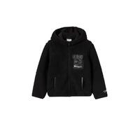 Fleecejacke CHAMPION "Polar Hooded Full Zip Top", Jungen, Gr. L (152/158), nbk, Obermaterial: 100% Polyester, Jacken Fleecejacke (34433219-L) nbk