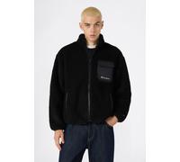 Fleecejacke CHAMPION "Polar Hooded Top", Herren, Gr. S (44/46), schwarz (nbk, nbk), Obermaterial: 100% Polyester, Jacken Fleecejacke, aus Polyester, für angenehme Wärme, sportlicher Stil (34779412-S)