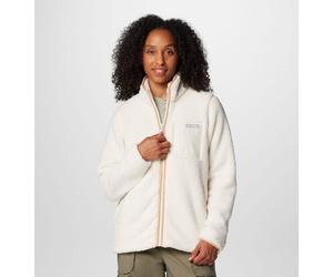 Fleecejacke COLUMBIA "West Bend Full Zip II", Damen, Gr. XL, weiß (chalk), Obermaterial: 100% Polyester, normal, Jacken Fleecejacke, Langarm-Design, mit Reißverschluss, wasserabweisend, windabweisend