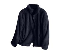 Fleecejacke Damen Schwarz Softshelljacke für Damen Sweatjacke Damen Ohne Kapuze Fleece Jacket Wintermantel Damen mit Fell Mädchen Übergangsjacke 152 Steppjacke Blau Damen