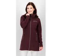 Fleecejacke DEPROC ACTIVE "GLORY APRIL", Damen, Gr. 36/38 (M), lila (berry), 100% Polyester, figurbetont, gerader Abschluss, Jacken Fleecejacke, mit 2-Wege-Reißverschluss (35648206-38) berry
