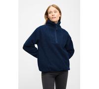 Derbe Damen Fleece Pullover Kuschelby Troyer Blau Teddy Blau