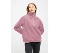 Fleecejacke DERBE "Kuschelby Troyer", Damen, Gr. 38, coral blush, Obermaterial: 100% Polyester, Basic, normal, Jacken Fleecejacke, Fleecepullover, Halfzip, warm, gemütlich (29327824-38) coral blush