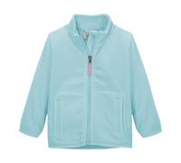 Fleecejacke "FIOS 1 MNS FLC JCKT", Mädchen, Gr. 122/128, pastellblau, Obermaterial: 100% Polyester, FIRST INSTINCT BY KILLTEC, Jacken Fleecejacke, Fleecejacke mit Streifen, Kinnschutz, Namensetikett,