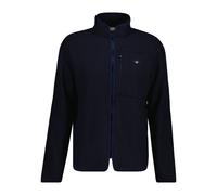 Fleecejacke GANT "MICRO FLEECE", Herren, Gr. 3XL, evening blau, Web, Obermaterial: 100% Polyester, normal normal, Jacken Fleecejacke, Stehkragen, regular fit (17881118-XXXL) evening blau