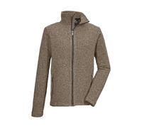 Fleecejacke "GS 4 MN KNTFLC JCKT", Herren, Gr. XL, sand, Obermaterial: 53% Polyester, 47% Viskose, G.I.G.A. DX BY KILLTEC, Jacken Fleecejacke, Strickfleecejacke, Melange-Optik, Zipper-Taschen, Kinnsch