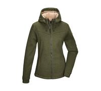 G.I.G.A. DX Damen Strickfleecejacke/Fleecejacke mit Kapuze GW 38 WMN KNTFLC JCKT, olivgrün, 42, 43550-000