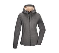 Fleecejacke "GW 38 WMN KNTFLC JCKT", Damen, Gr. 44, grau (anthrazit), Oberstoff: Oberseite: 100% Polyester, Rückseite: 100% Polyester, G.I.G.A. DX BY KILLTEC, sportlich, Jacken, Strickfleecejacke mit
