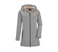Fleecejacke "GW 54 WMN KNTFLC PRK", Damen, Gr. 40, beige (naturweiß), Oberseite: 80% Polyester, 20% Viskose;Rückseite: 100% Polyester, G.I.G.A. DX BY KILLTEC, Jacken Fleecejacke, Windabweisender Damen