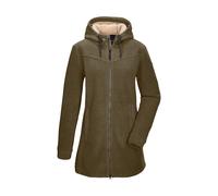 Fleecejacke "GW 82 WMN FLC PRK", Damen, Gr. 44, schlamm, Oberseite: 100% Polyester;Rückseite: 100% Polyester, G.I.G.A. DX BY KILLTEC, Jacken, Fleeceparka mit Teddyfell, 2-Wege-Reißverschluss, verstell