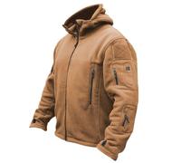 Fleecejacke Herren mit Kapuze, Kapuzenjacke Herren, Outdoor Fleecejacken Herbst Übergangsjacke Elegant Winterjacke Bequem Fleece Jacke Warm, Herren Herbstjacke Gefüttert Winterjacken für Reise