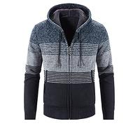 Fleecejacke Herren mit Kapuze, Teddy Jacke Herren Langarm, Kapuzenjacke Große Größen Outdoor Fleecejacken Bequem Übergangsjacke Casual Winterjacke Warm Flauschige Herbstjacke Gefüttert Wildlederjacke