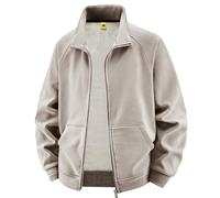 fleecejacke herrenFleecejacke Herren Jacke Herren Sweatjacke Blouson Einfarbiger Fleece Softshelljacke Mit ReißVerschluss Winter Warm Rundhals Bomberjacke Bequem Fit übergangsjackejacke übergangsjacke