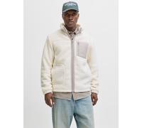 Fleecejacke JACK & JONES "JJESOHO TEDDY JACKET NOOS", Herren, Gr. L, atmosphere, Web, Obermaterial: 100% Polyester, unifarben, regular fit hüftlang, Bündchen, Jacken Fleecejacke (85694755-L) atmospher