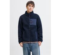 Fleecejacke JACK & JONES "JJTHATCHER FLEECE JACKET", Herren, Gr. S, blau (sky captain), Web, Obermaterial: 100% Polyester, unifarben, regular fit normal, Jacken Fleecejacke (24388120-S)