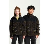 Fleecejacke JACK WOLFSKIN "TEEN AOP FLEECE K", Kinder, Gr. 164, lichenpeat, Obermaterial: 100% Polyester; Futter: 100% Polyester, Jacken Fleecejacke (71712165-164) lichenpeat