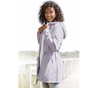 Fleecejacke LASCANA, Damen, Gr. 44/46, lila, Fleece, Obermaterial: 100% Polyester, unifarben, Jacken Fleecejacke, mit Kapuze (25459807-44) lila