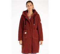 Fleecejacke LPO "SHERPA DENISE Fleecemantel", Damen, Gr. 46 (L), rot, 100% Polyester, Jacken Fleecejacke, Ultra-weiche Sherpa-Innenausstattung (29596765-46)