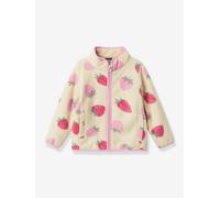 Fleecejacke mit Erdbeeren Mädchen NAME IT wollweiß Gr. 98/104