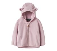 Fleecejacke NAME IT "NBNMEEKO JACKET SOLID", Mädchen, Gr. 68, keepsake lila, Fleece, Obermaterial: 100% Polyester, unifarben, regular fit normal, Jacken Fleecejacke (62326507-68) keepsake lila