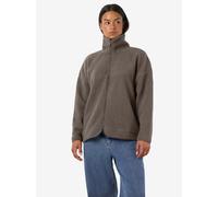 Fleecejacke NOISY MAY "NMCOZY L/S ZIP SWEATER JRS NOOS", Damen, Gr. M, braun (morel), Fleece, Obermaterial: 100% Polyester, unifarben, loose fit Po-bedeckend, ohne Ausschnitt, Jacken Fleecejacke, Poly