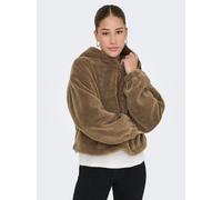 ONLY Damen Onlsiena Teddy Anorak Life Cc OTW, Cocoa Créme, l