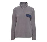 Fleecejacke OXMO "Fleecejacke OXNyfine", Damen, Gr. XL, grau (pewter), Fleece, Obermaterial: 100% Polyester PES., Casual, regular fit hüftlang, Jacken Fleecejacke (96438521-XL) pewter
