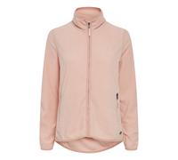 Fleecejacke OXMO "Fleecejacke OXRikka", Damen, Gr. XL, rosa (mahogany rose), Obermaterial: 100% Polyester PES., regular fit hüftlang, Jacken Fleecejacke (72179856-XL) mahogany rose