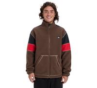 Fleecejacke QUIKSILVER "Clean Coast Block", Herren, Gr. S, chocolate braun, Obermaterial: 100% Microfaser;, Jacken Fleecejacke (88537708-S) chocolate braun